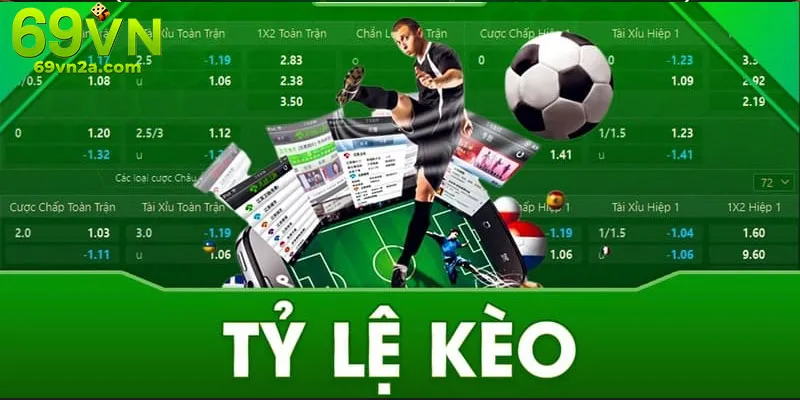 Biểu đồ thống kê tỷ lệ kèo trên nền tảng thể thao 69VN