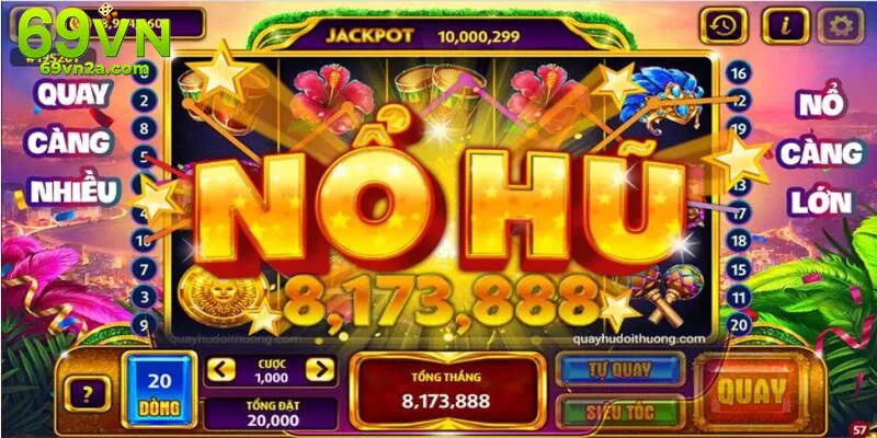 Người chơi nổ hũ trực tuyến trúng jackpot tại bàn chơi hiện đại