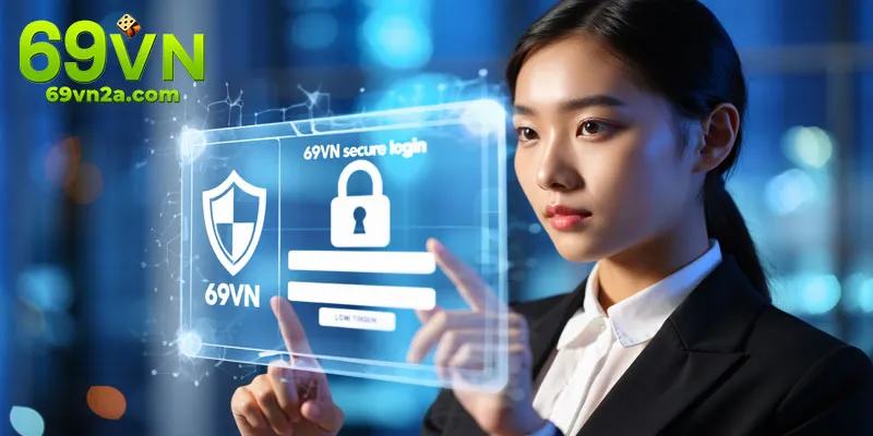 Giao diện đăng nhập an toàn 69VN