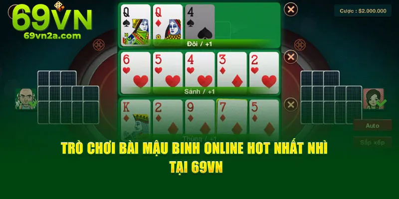 Giao diện game mậu binh 69VN đơn giản dễ chơi
