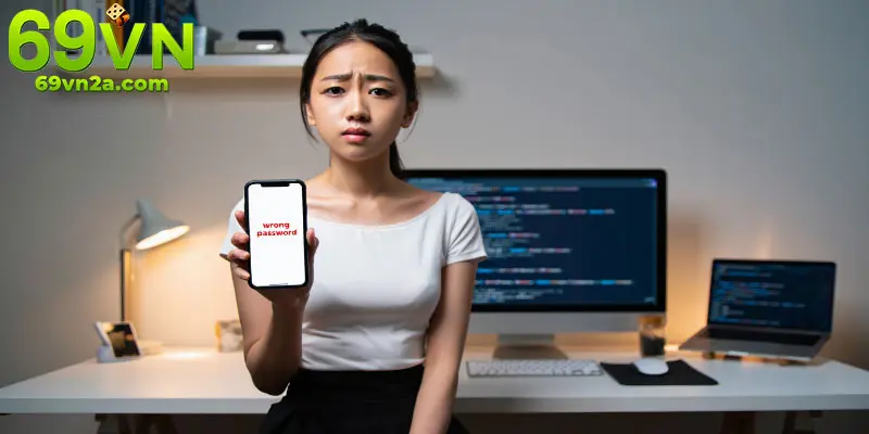 Lỗi đăng nhập 69VN do kết nối chậm hoặc sai mật khẩu