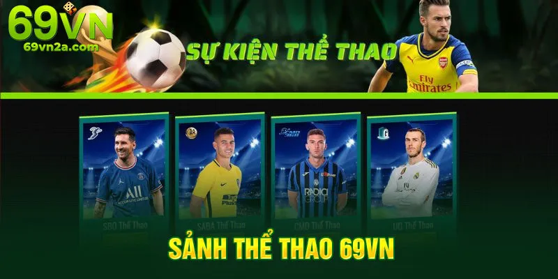 Giao diện hiện đại của thể thao 69VN trên thiết bị di động